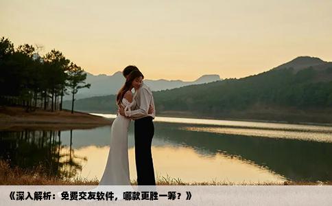 《深入解析：免費交友軟件，哪款更勝一籌？》